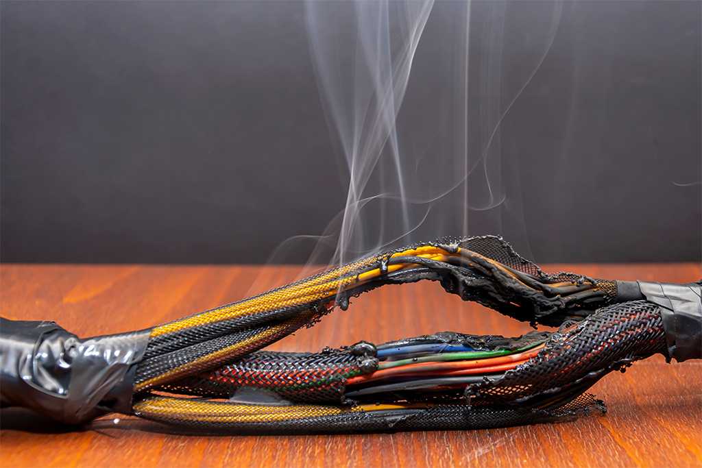 Burning cables