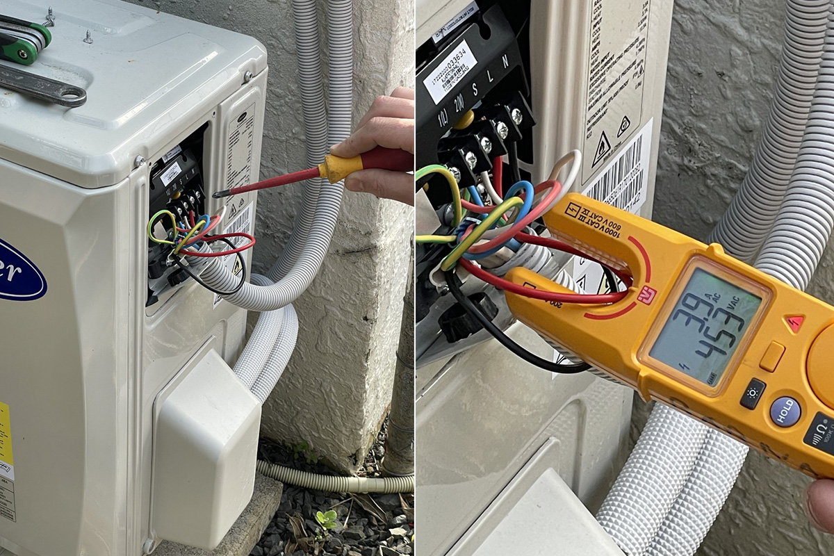 Servicing heat pump